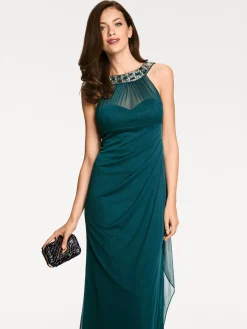 Abendkleid mit Schmucksteinen