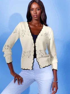 Ajourstrickjacke