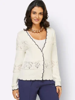 Ajourstrickjacke