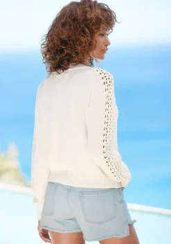 Ajourstrickjacke