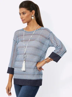 3/4 Arm-Pullover im Oversize-Stil