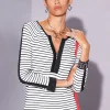 3/4 Arm-Pullover in 3D-Optik