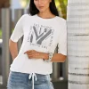3/4-Arm-Shirt mit Foliendruck