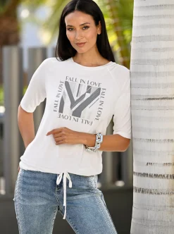3/4-Arm-Shirt mit Foliendruck