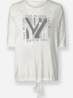 3/4-Arm-Shirt mit Foliendruck