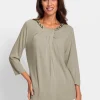 3/4-Arm-Shirt mit Kettenverzierung