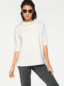 3/4-Arm-Shirt mit längerem Rücken