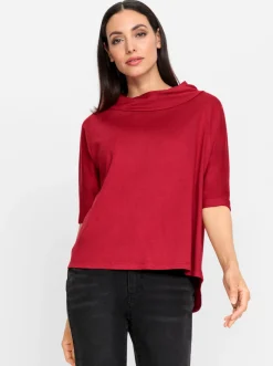 3/4-Arm-Shirt mit längerem Rücken