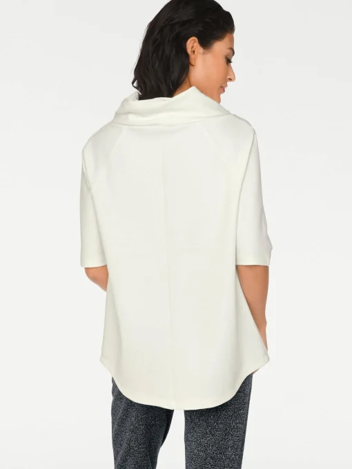 3/4-Arm-Shirt mit längerem Rücken
