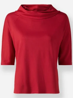 3/4-Arm-Shirt mit längerem Rücken
