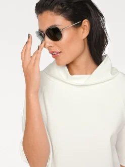3/4-Arm-Shirt mit längerem Rücken
