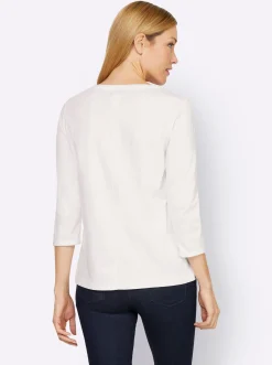 3/4-Arm-Shirt mit Schriftzug