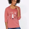 3/4-Arm-Shirt mit Segelboot-Motiv