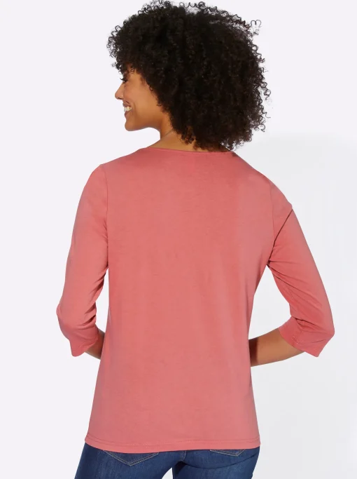 3/4-Arm-Shirt mit Segelboot-Motiv