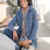 Übergangsjacke mit Druckknopfleiste