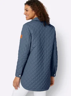 Übergangsjacke mit Druckknopfleiste