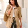 Übergangsjacke mit regulierbarem Taillenbund
