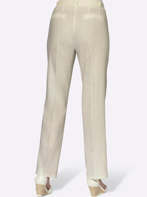Bügelfaltenhose mit abnehmbarem Bindegürtel
