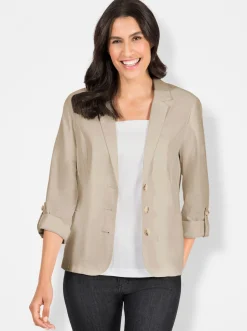 Blazer mit Knöpfen in Horn-Optik