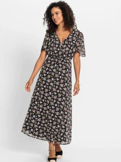 Blumenkleid in Georgette-Qualität