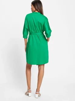 Blusenkleid mit Gürtel