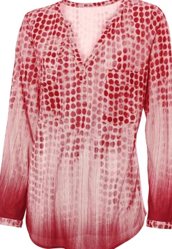 Blusenshirt im Tupfenmuster