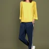 Blusenshirt mit Fledermausärmeln