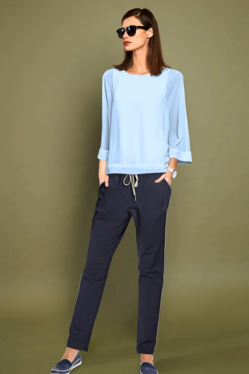 Blusenshirt mit Fledermausärmeln