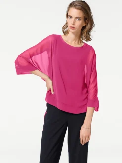 Blusenshirt mit Fledermausärmeln