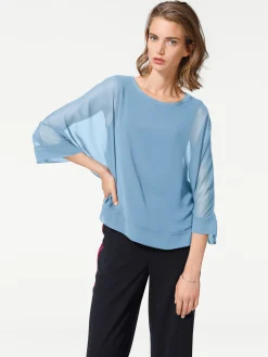 Blusenshirt mit Fledermausärmeln