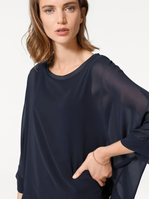Blusenshirt mit Fledermausärmeln