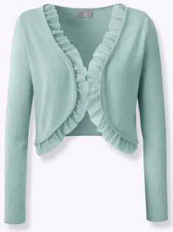 Bolero mit Chiffon-Volants