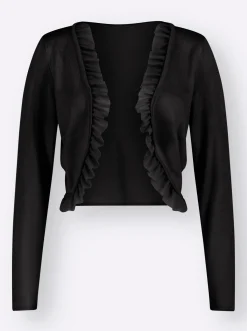 Bolero mit Chiffon-Volants