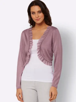 Bolero mit Chiffon-Volants