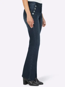 Bootcut-Jeans mit dezenter Waschung