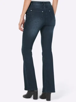 Bootcut-Jeans mit dezenter Waschung