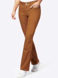 Bootcut-Jeans mit Push up-Effekt