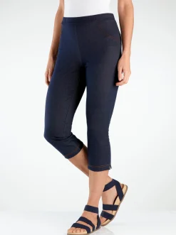 Caprihose in Jeans-Optik