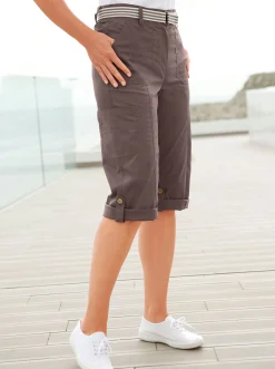 Caprihose inklusive Gürtel