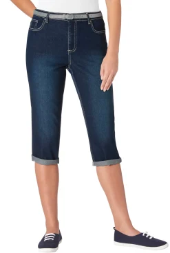 Caprihose inklusive Gürtel