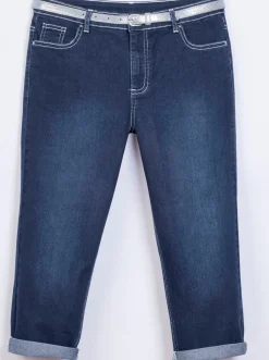Caprihose inklusive Gürtel