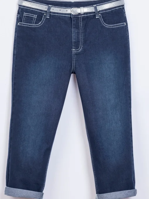 Caprihose inklusive Gürtel