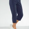 Caprihose mit Gummizug am Beinabschluss