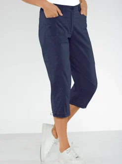 Caprihose mit Gummizug am Beinabschluss