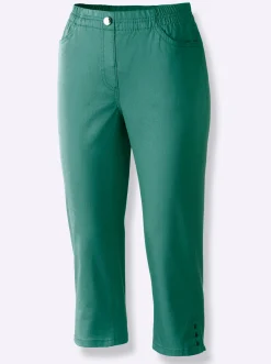 Caprijeans mit Nieten-Verzierung