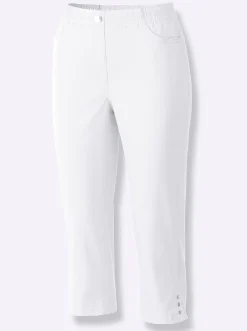 Caprijeans mit Nieten-Verzierung
