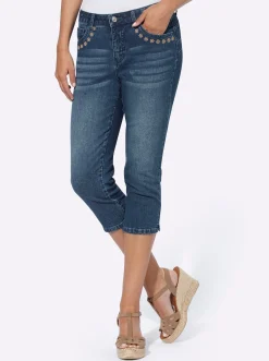Caprijeans mit Push-up-Effekt