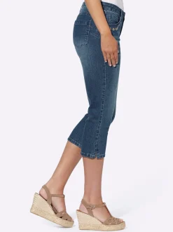 Caprijeans mit Push-up-Effekt