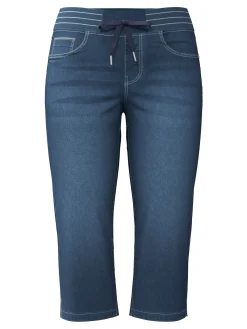 Caprijeans mit Rundum-Dehnbund
