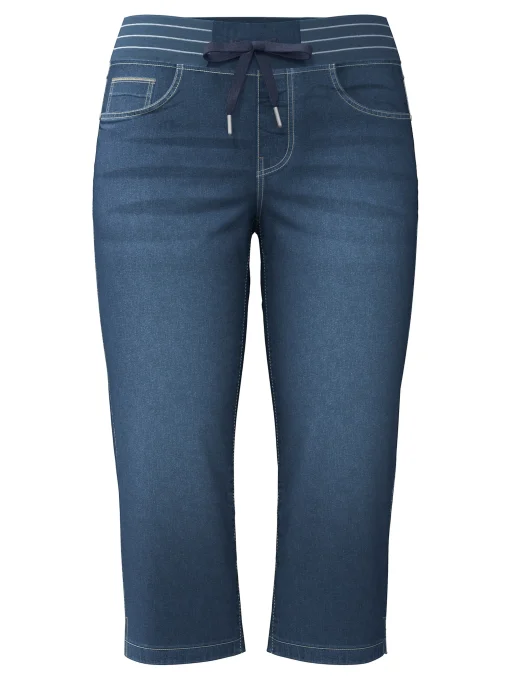 Caprijeans mit Rundum-Dehnbund